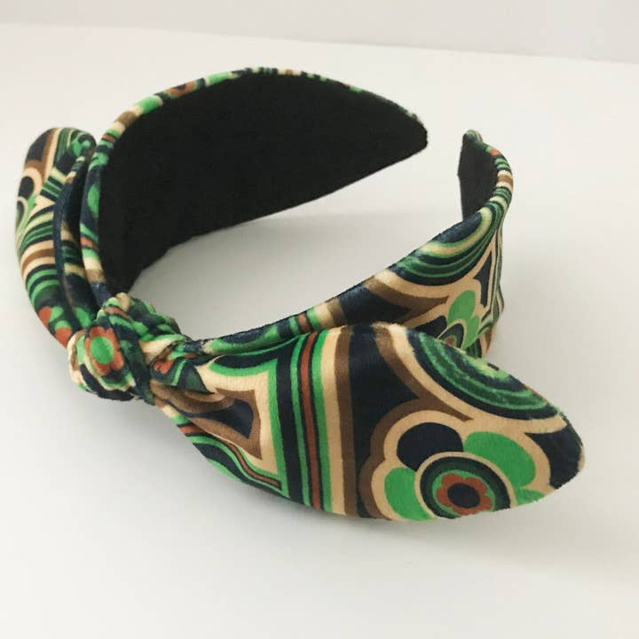 1960's Hairband, Sixties Headband, Green Hair Band for wholesale by Stan and Gwyn