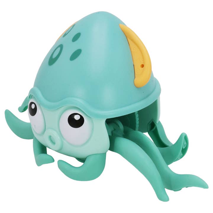 ASSORTED Cute Squid Wind-up Swimming Crawling Baby Bath Toy for wholesale on Faire7