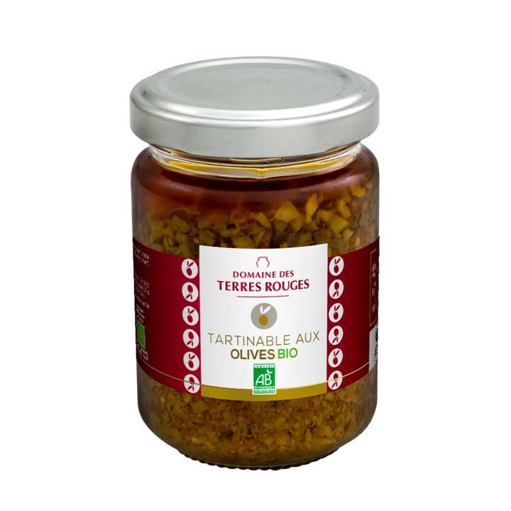 Organic Olive Spread 120g for wholesale by DOMAINE DES TERRES ROUGES