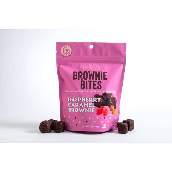 Brownie Points Inc. - Wholesale Brownie - Raspberry Caramel Fudge Brownie Bites
