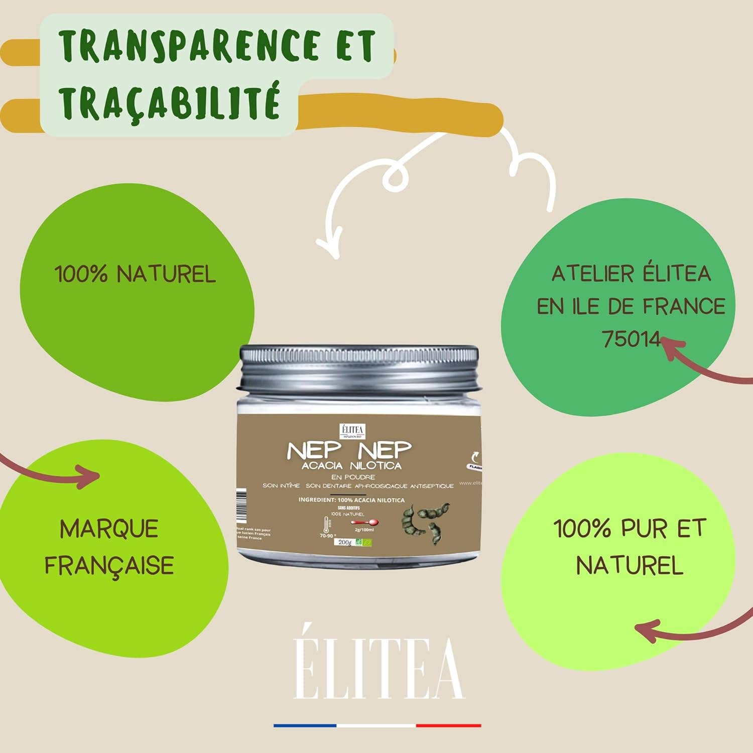 ELITEA - Vendita all'ingrosso Caffè freddo - Nep nep Acacia Nilotica in polvere3