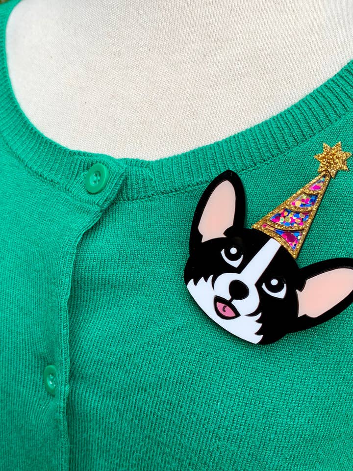 Cucciolo da festa in nero per la vendita all'ingrosso da parte di Birdie Bananas