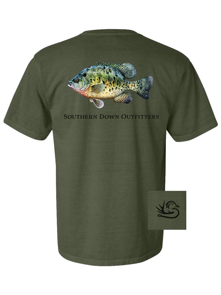 Crappie Fish Tee for wholesale by Southern Down Outfitters