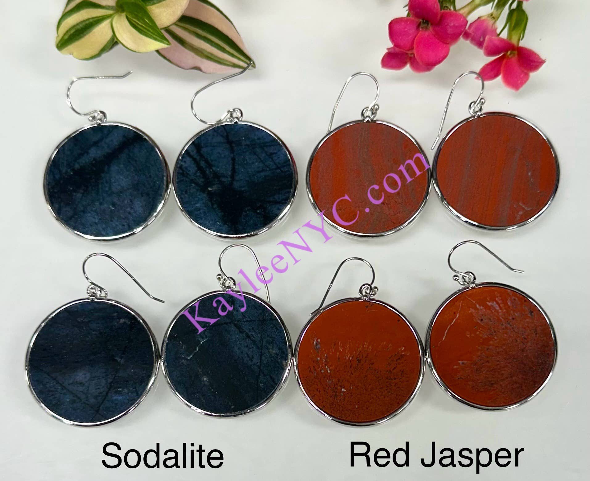 KayleeNYC - Wholesale Dangle Earrings - Natural Crystal Sterling Silver Dangling Earring3