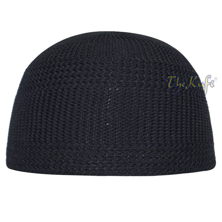 IndoMode - Wholesale Beanie - Unisex - Black Skull Cap 100% Nylon Head Cover Kufi Knitted Hat