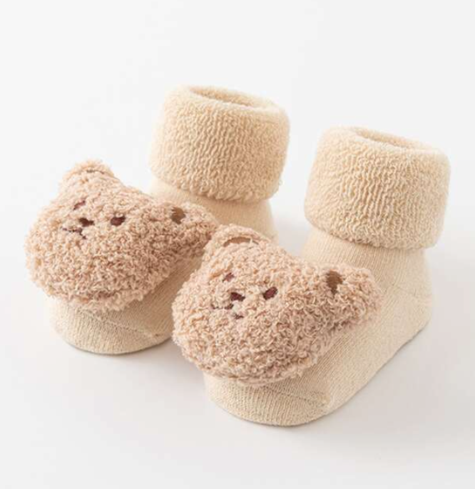 Miss Q Baby - Vente Chaussettes – bébé - 4 paires de chaussettes antidérapantes pour bébé en apprentissage de la marche5