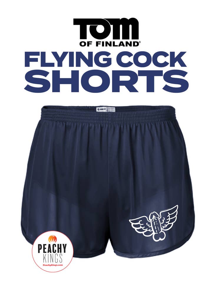 Peachy Kings / Kweer Cards - Wholesale Shorts - Men's - Tom of Finland "flying Cock" Shorts (Ranger Panties)