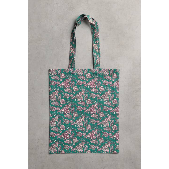 Maison d'Hermine - Design in Every Thread - Wholesale Tote Bag - Unisex - Tote Bag 100% Cotton - Surya - Green - 14" x 17"3