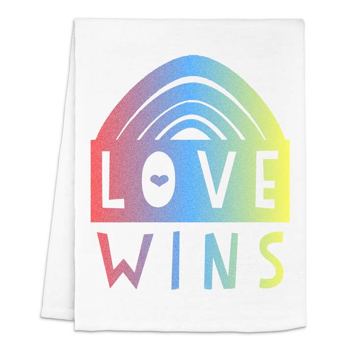 Love Wins, Rainbow - Kitchen Towels for wholesale by Moonlight Makers