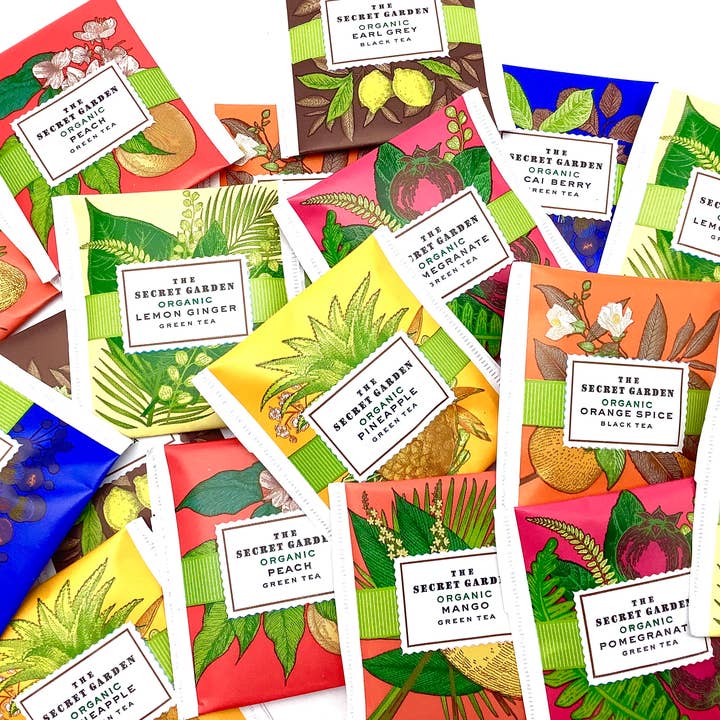 All Little Cute Things - Wholesale Tea Bags - The Secret Garden Assortment Tea Packet Flavors