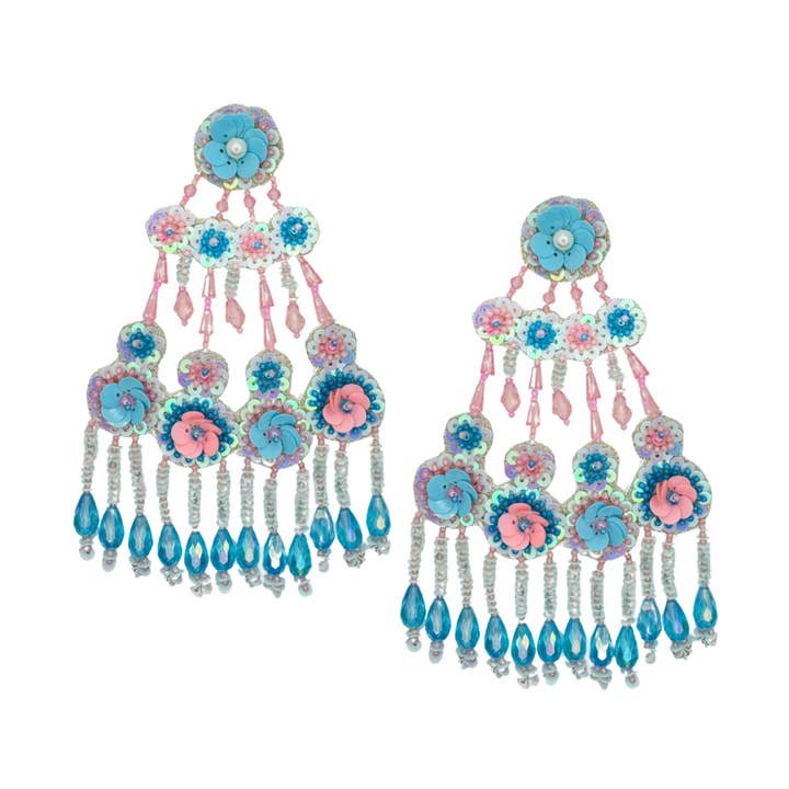 BEAD CHANDELIER EARRINGS for wholesale by VANI TRAPANI