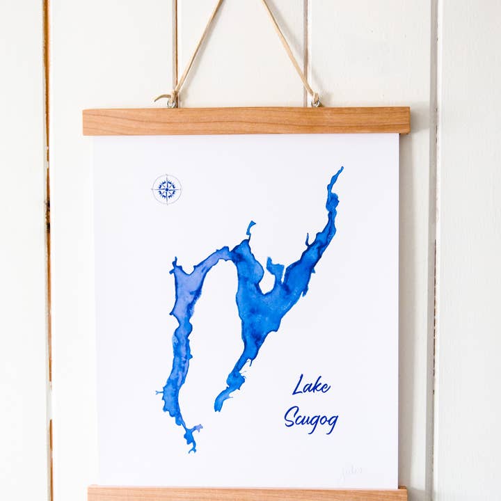 Lago Scugog/Watercolor Art Print por atacado de Heirloom Island