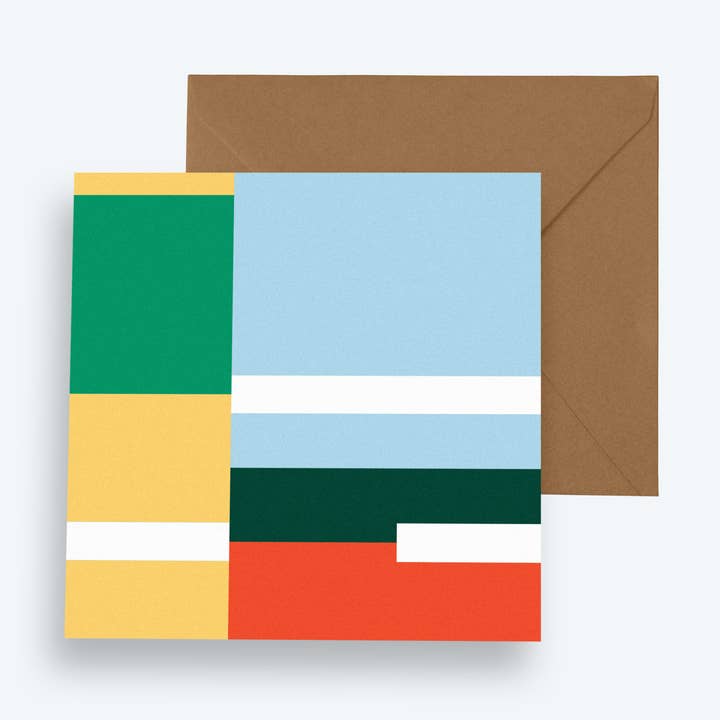 Bloques 6, Bloques Series, Greeting Card for wholesale by Storigraphic®