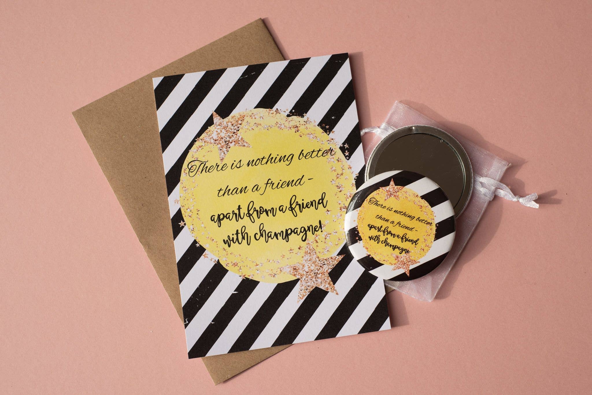 Dios Designs – wholesale Postcard – A6 Postcard Print - Yellow Star Alcohol5