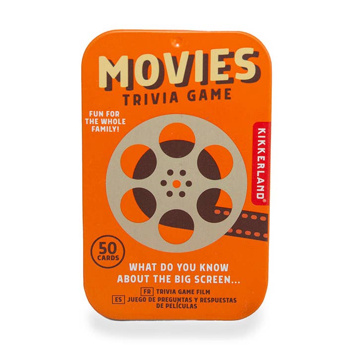 Movies Trivia Game for wholesale by Kikkerland Design Inc