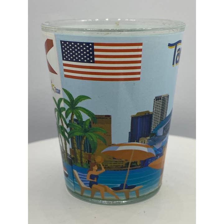 7 Star - Wholesale Shot Glass - "TULSA" Oklahoma Shot Glass 2 oz3