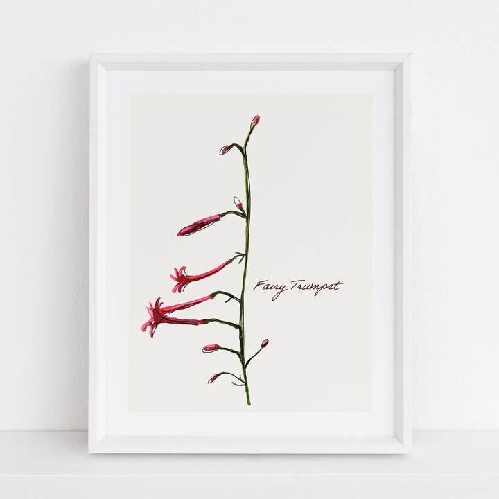 Fairy Trumpet Print for wholesale by Crawford Sisters Card Co., LLC