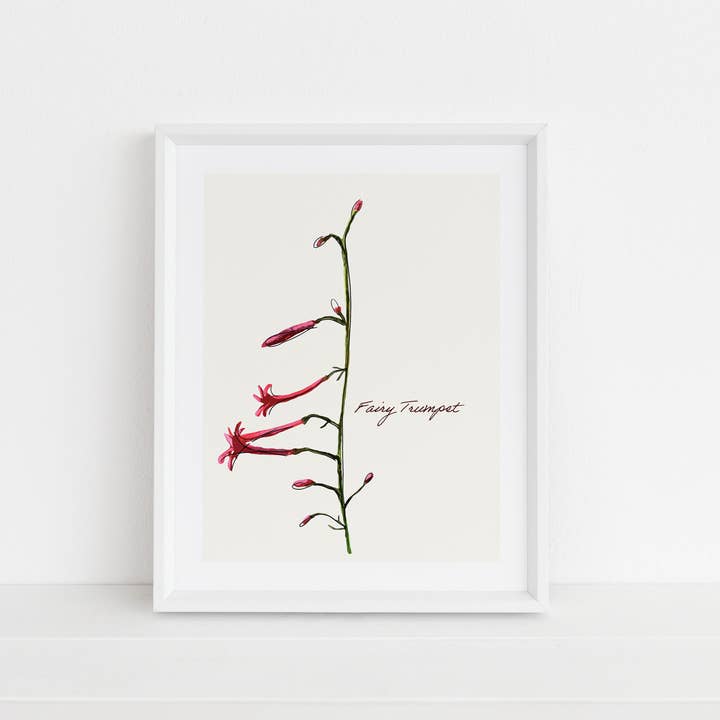 Fairy Trumpet Print for wholesale by Crawford Sisters Card Co., LLC