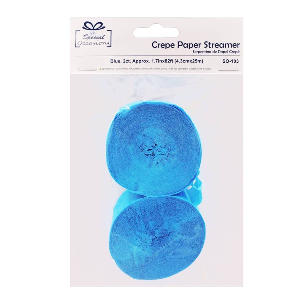 Angels Craft - Vente Serpentin - Guirlandes en papier crépon 2 unités – 10 couleurs, 25 m décoration de fête3