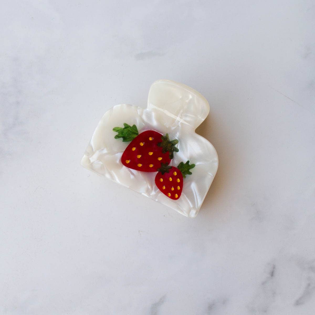 Eco Strawberry Farm Handmade Hair Claw Clip for wholesale on Faire9
