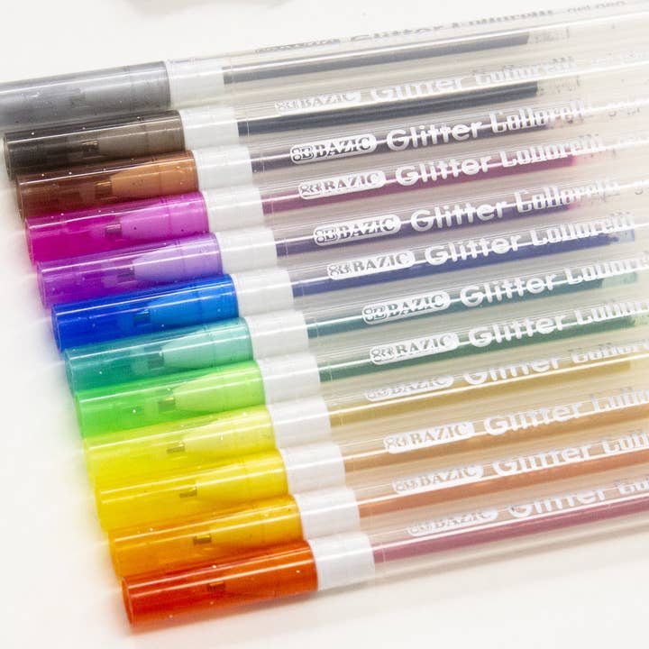 Luna Office Supply - Everyday Essential - Wholesale Pen - 12 Glitter Color Collorelli Gel Pen3