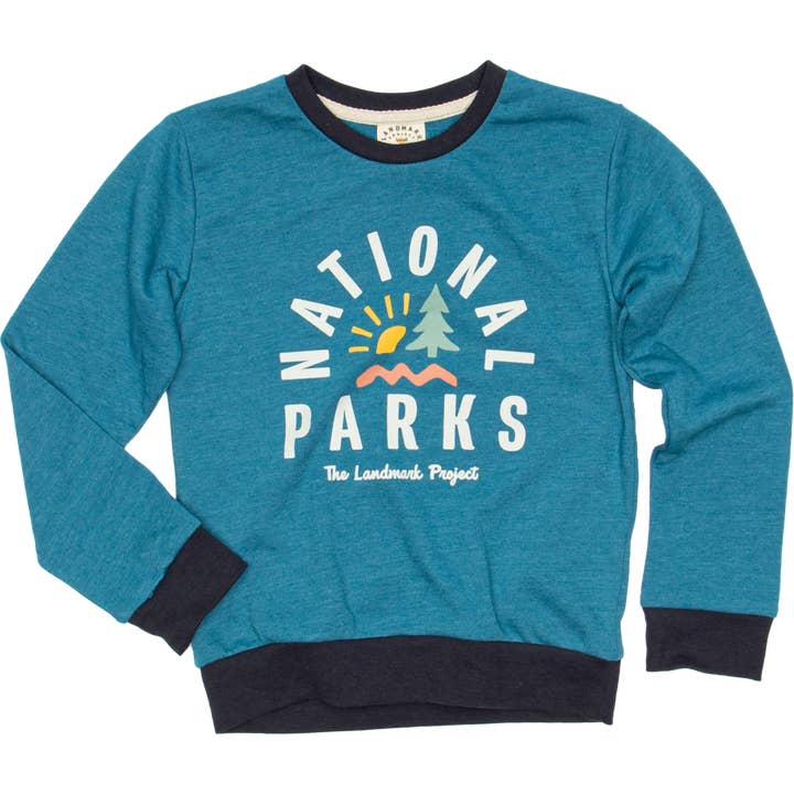 Lagoon National Parks Youth Crewneck Sweatshirt for wholesale on Faire