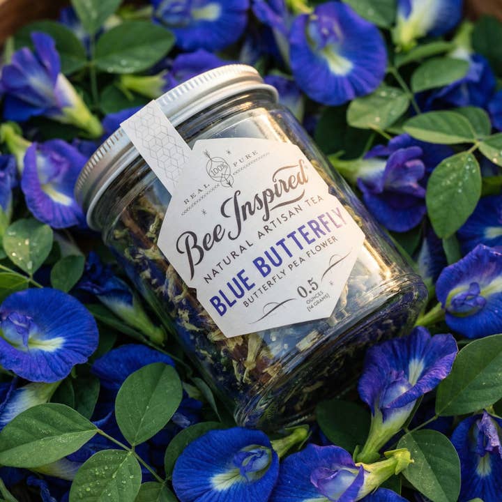 Bee Inspired - Wholesale Loose Tea - Blue Butterfly Tea | Loose-Leaf Butterfly Pea Flower Tea4