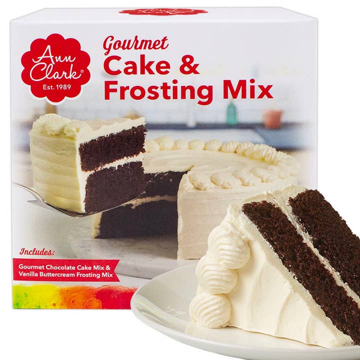 Ann Clark - Wholesale Cake Mix - Gourmet Chocolate Cake Mix with Vanilla Buttercream Frosting