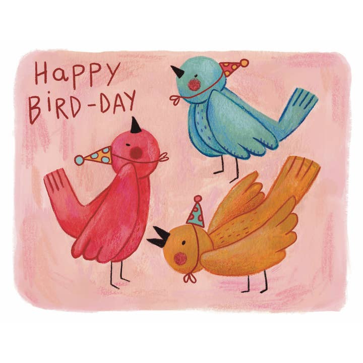 Leah Bees Creations - Wholesale Birthday Card - Happy Bird-Day – Greeting card1