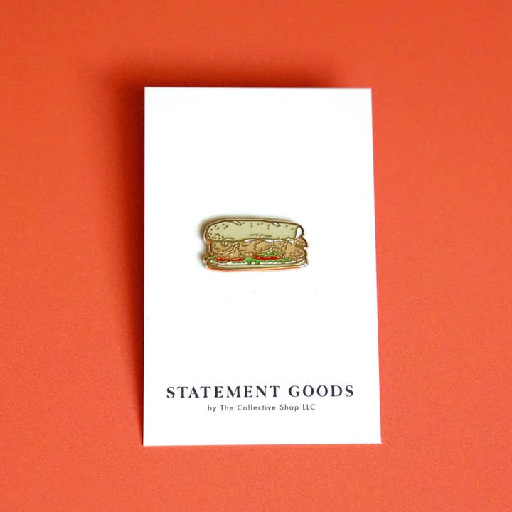 Statement Goods - Wholesale Lapel Pin/Button - Po-Boy Enamel Pin3