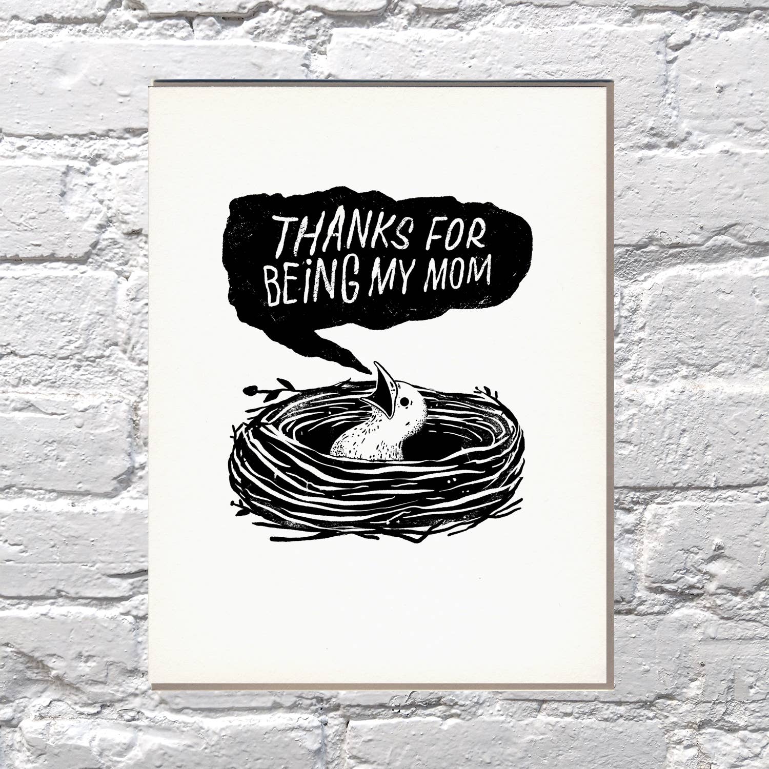 Bench Pressed – wholesale Mother’s Day card – Thanks Mom Bird