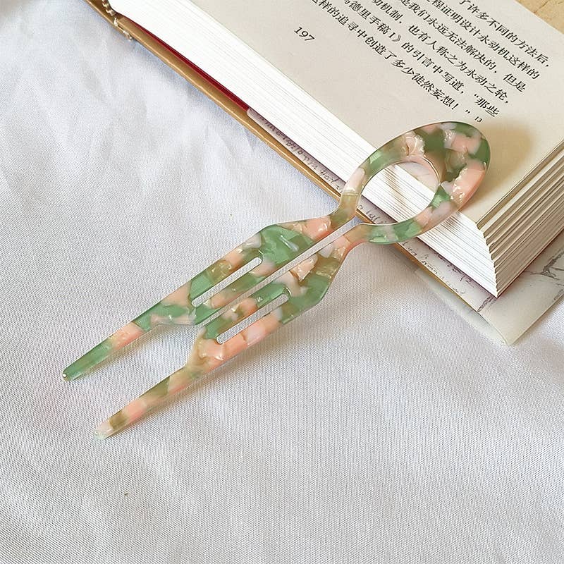 Tourtiwi - Vente Épingles à cheveux - Épingle à cheveux en acétate en forme de U, épingle à cheveux à texture colorée10