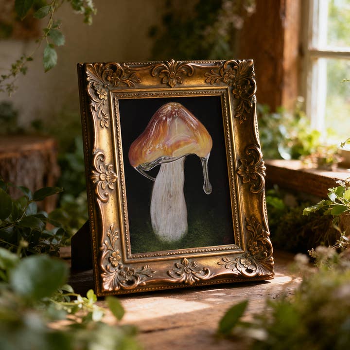 Glossy Fungus Mushroom Fine Art Print, 8x10 for wholesale by Imaginarium Arts