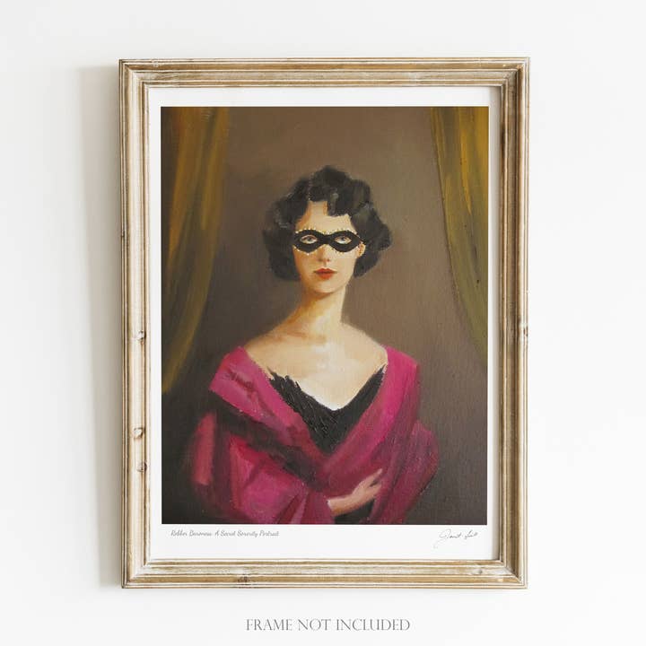 A Secret Sorority Portrait Art Print - 8.5 X 11 for wholesale by JANET HILL STUDIO