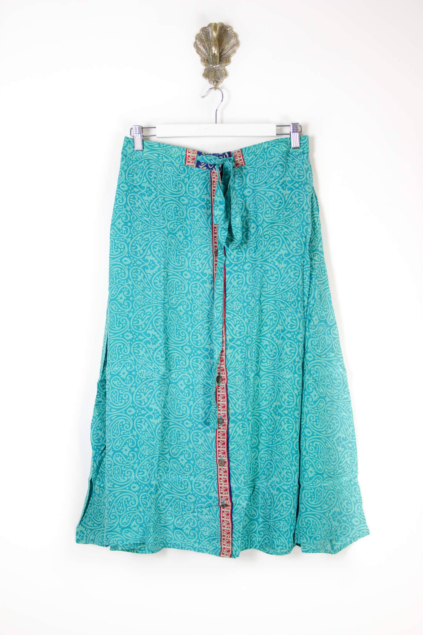 Renew Vintage - Wholesale Skirt - Women's - Sari Silk Skirt7