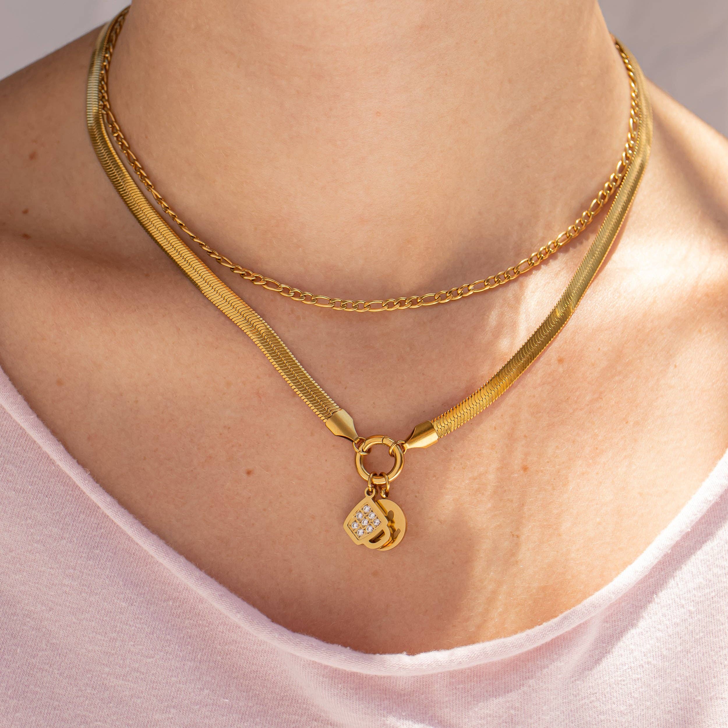 WJW - Wholesale Individual Charm/Pendant - 18K Gold PVD Stainless Steel CZ Coffee Cup Charm9