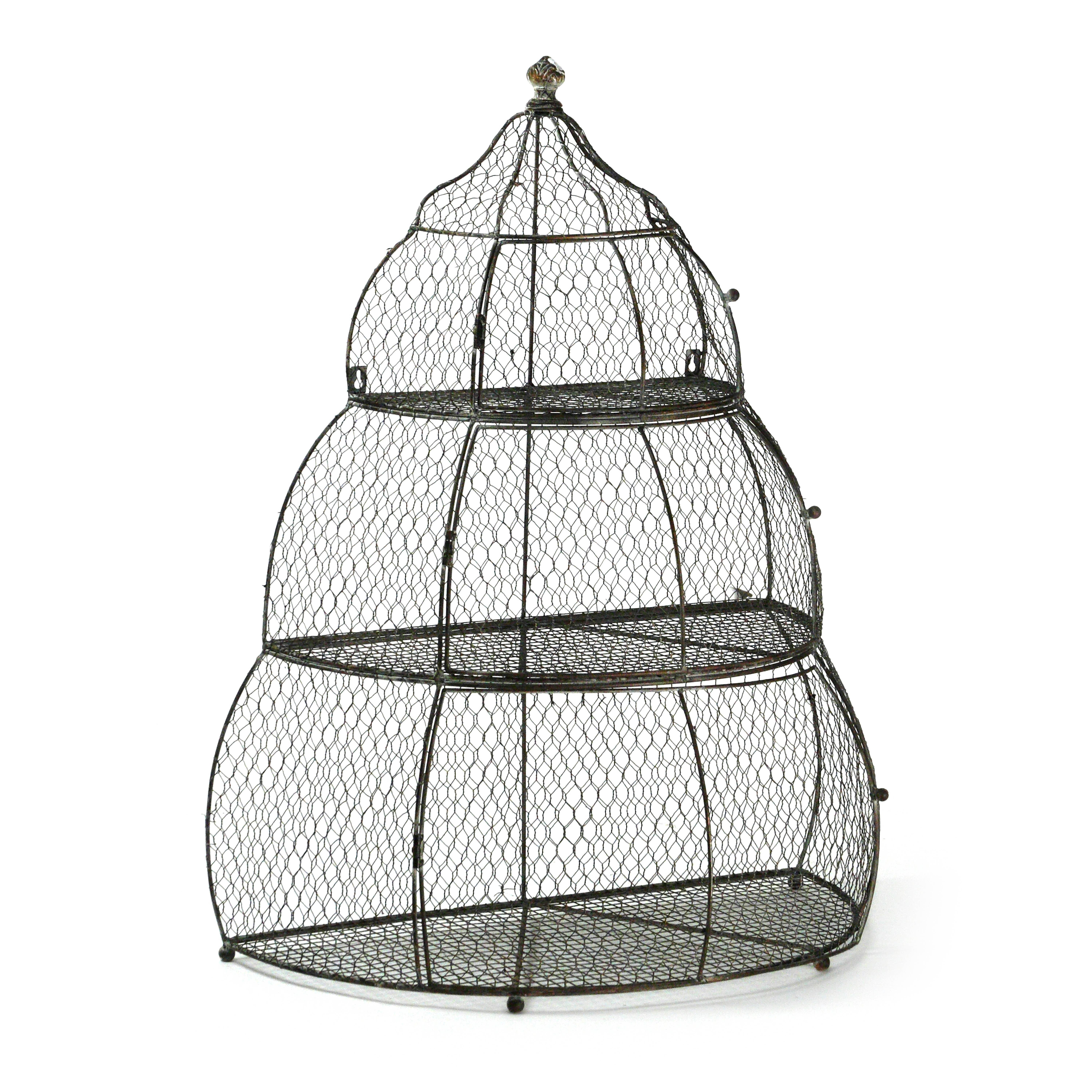 Antique Grey Iron Birdcage for wholesale on Faire1