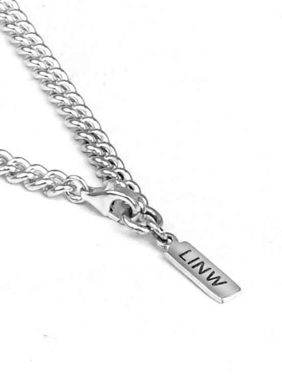 LINW X FMJ: Curb Chain Necklace Silver for wholesale by Lost In Nowhere