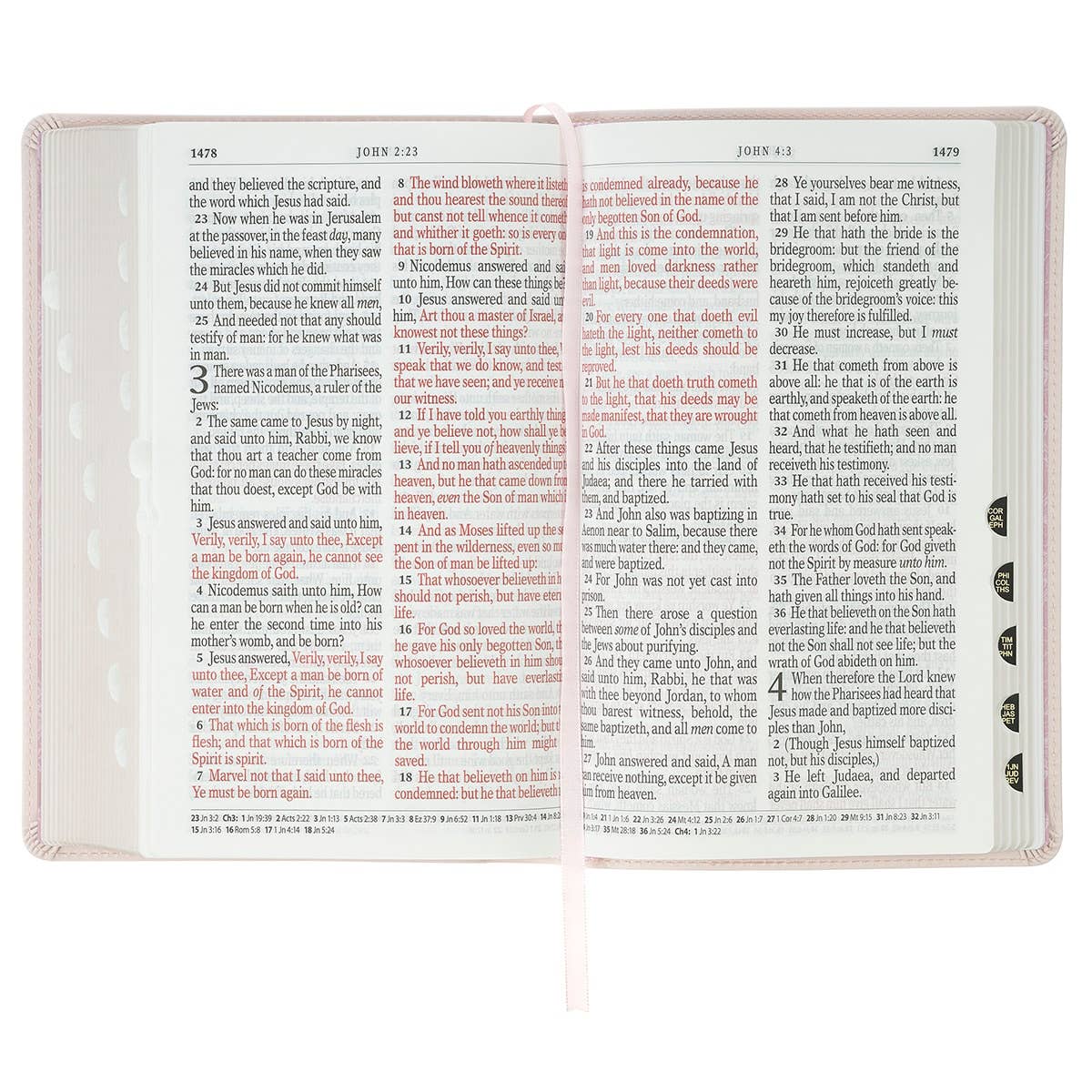 Christian Art Gifts - Wholesale Display Book - KJV Bible Giant Print Standard-size Faux Leather, Pink 20255