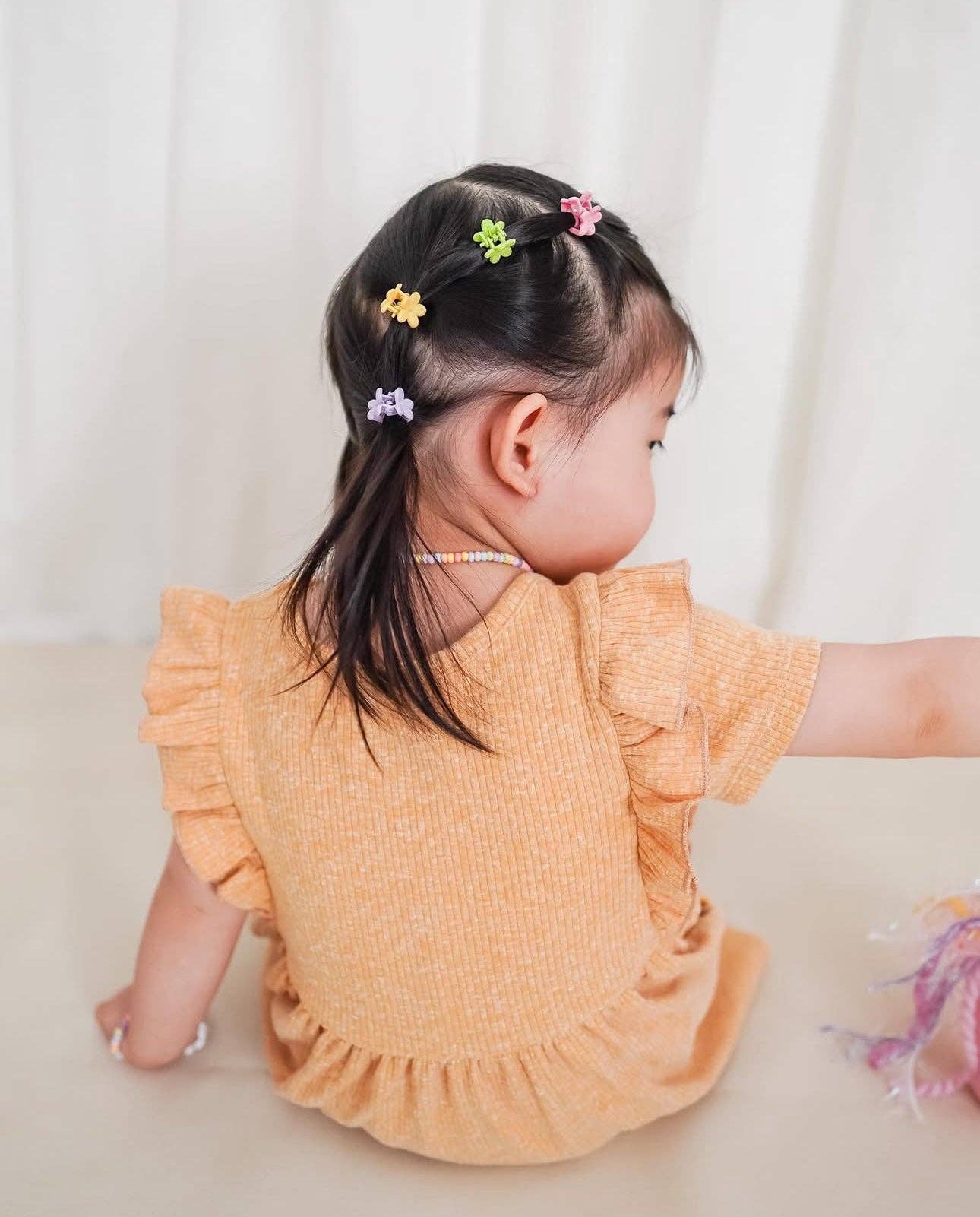 Eggy Cakes - Wholesale Hair Clip - Kids - Mini Flower Hair Clips - 36 Pack4