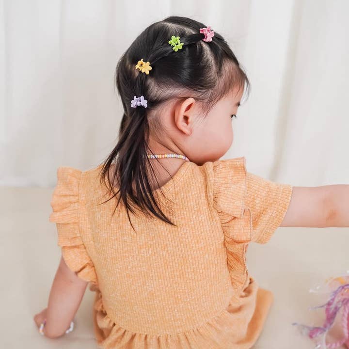 Eggy Cakes - Wholesale Hair Clip - Kids - Mini Flower Hair Clips - 36 Pack4