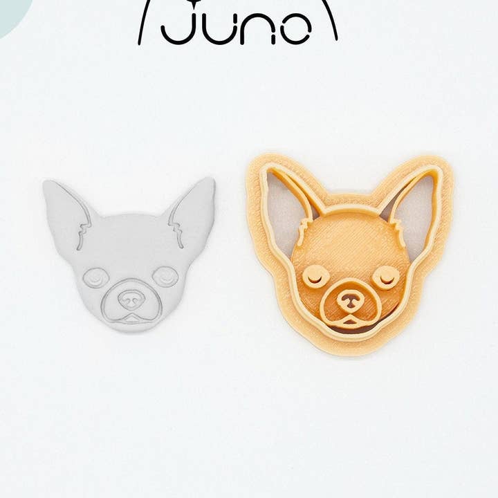 Chihuahua Face Polymer Clay & Cookie Cutter for wholesale by Juno 3D