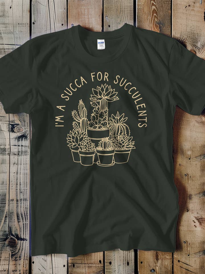 Succa for Succulents Unisex Tee for wholesale by Swift Retail