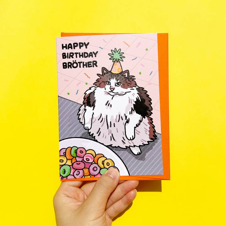 Chonky Goods by Ping Hatta. Studio - Wholesale Birthday Card - Greeting Card - Happy Birthday Brother