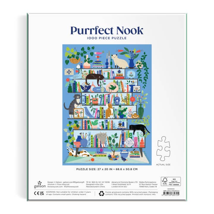 Chronicle Books - Wholesale Puzzle - Adult - Purrfect Nook 1000 Piece Puzzle
