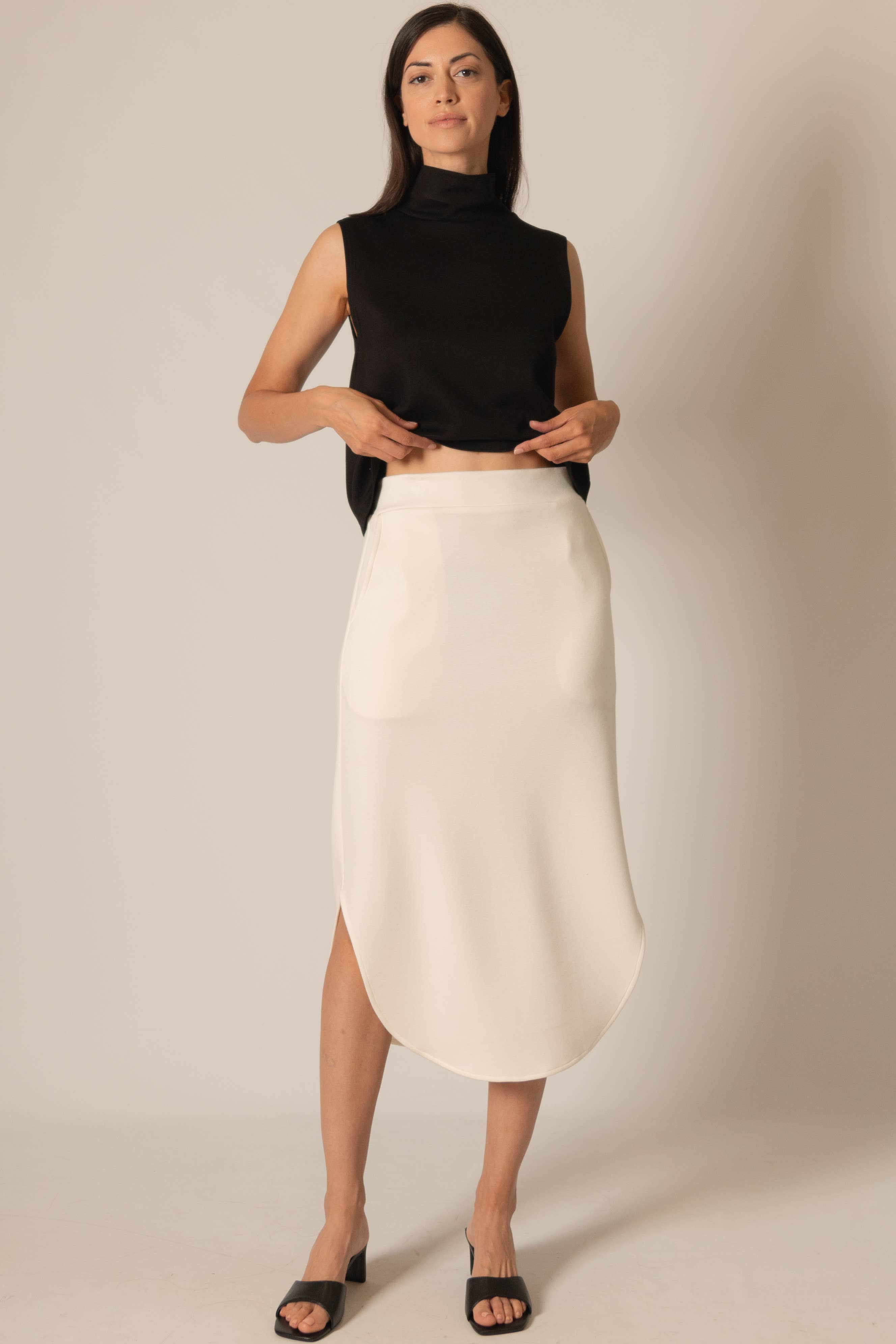 P. CILL - Vendita all'ingrosso Gonna - Donna - Gonna midi in modal Butter P. CILL33