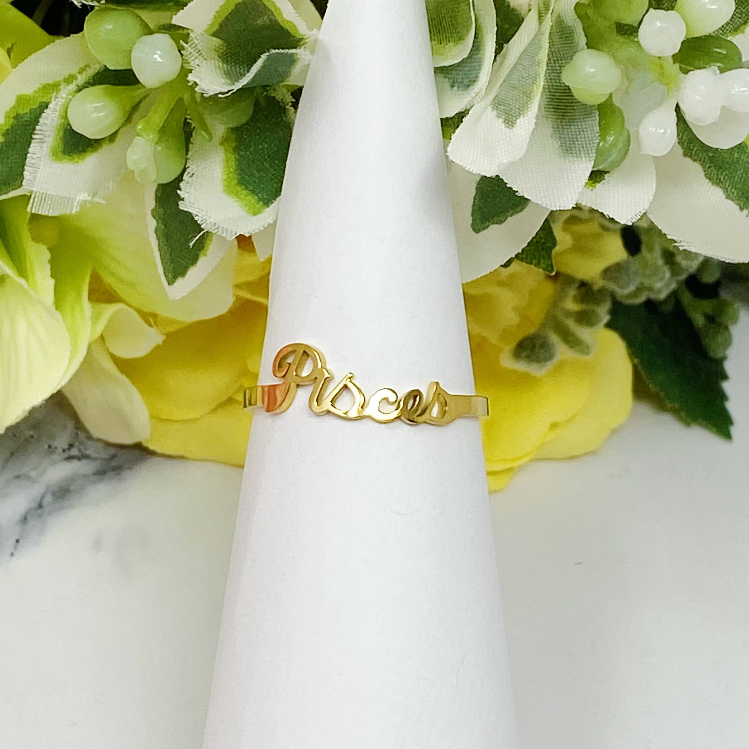 Ellison+Young - Wholesale Band/Stacked Ring - Scripted Zodiac Ring1