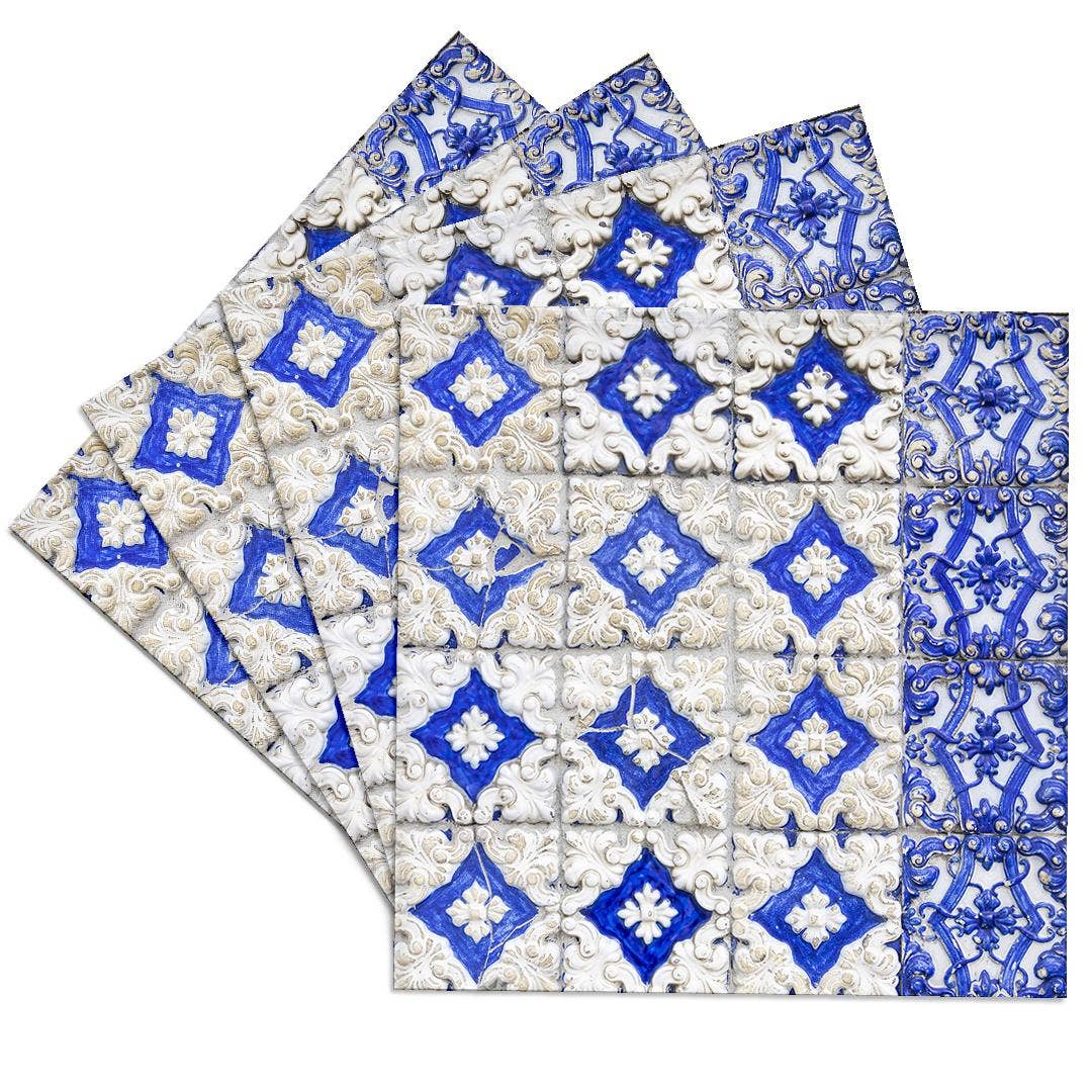 3dRose - Wholesale Koffiemok - 3dRose, Portugal, Porto, Handgeschilderde keramische tegels versieren gebouw. 2, Onderzetter0