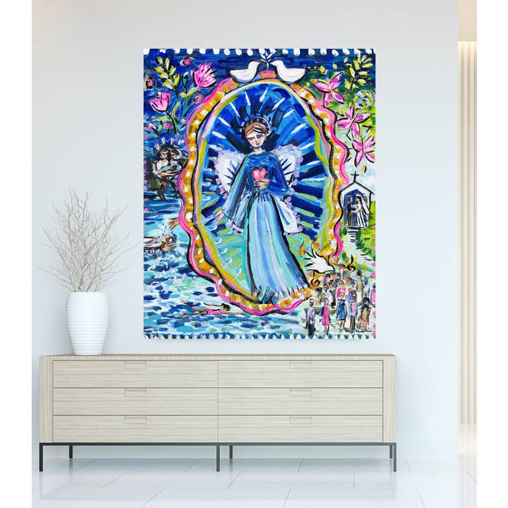 Maren Devine Art - Wholesale Art Print - Guardian Angel Print on Paper, "A Girl's Life"