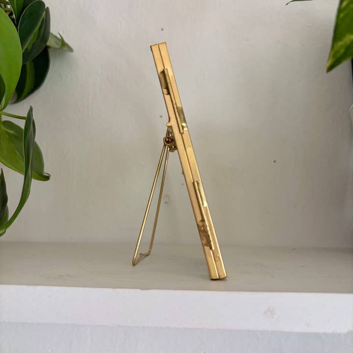 jcarp designs - Wholesale Decorative Tabletop Object - Hand-Painted Marigold Glass Frame: Whimsical Home Decor2